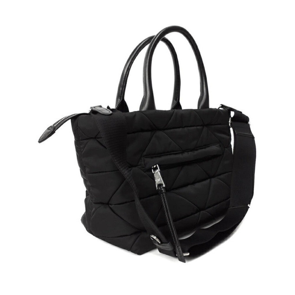 Prada Padded ReNylon Tote Bag black quilted bag triangle logo - Picture 2 of 9